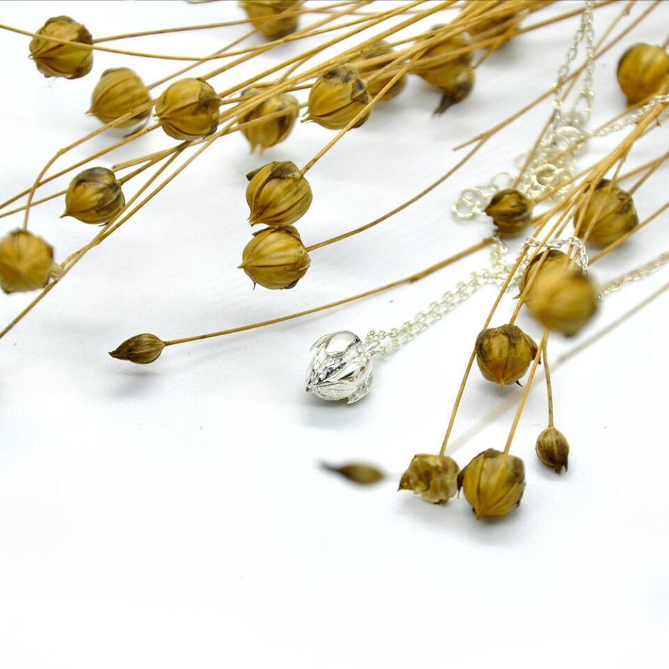 Keten Tohum Kapsül Kolye