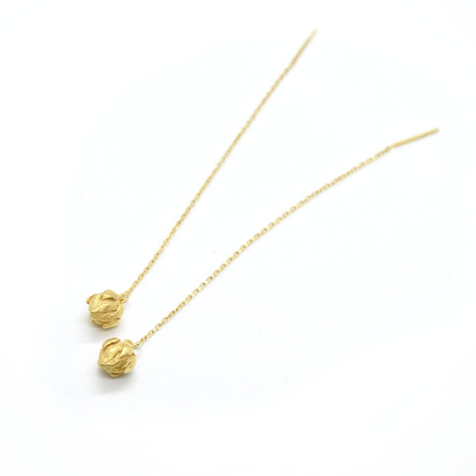 Keten Tohum Kapsül Küpe