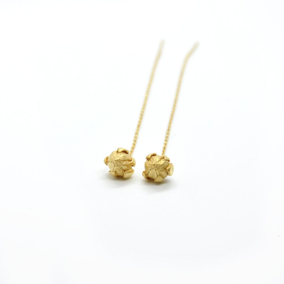 Keten Tohum Kapsül Küpe